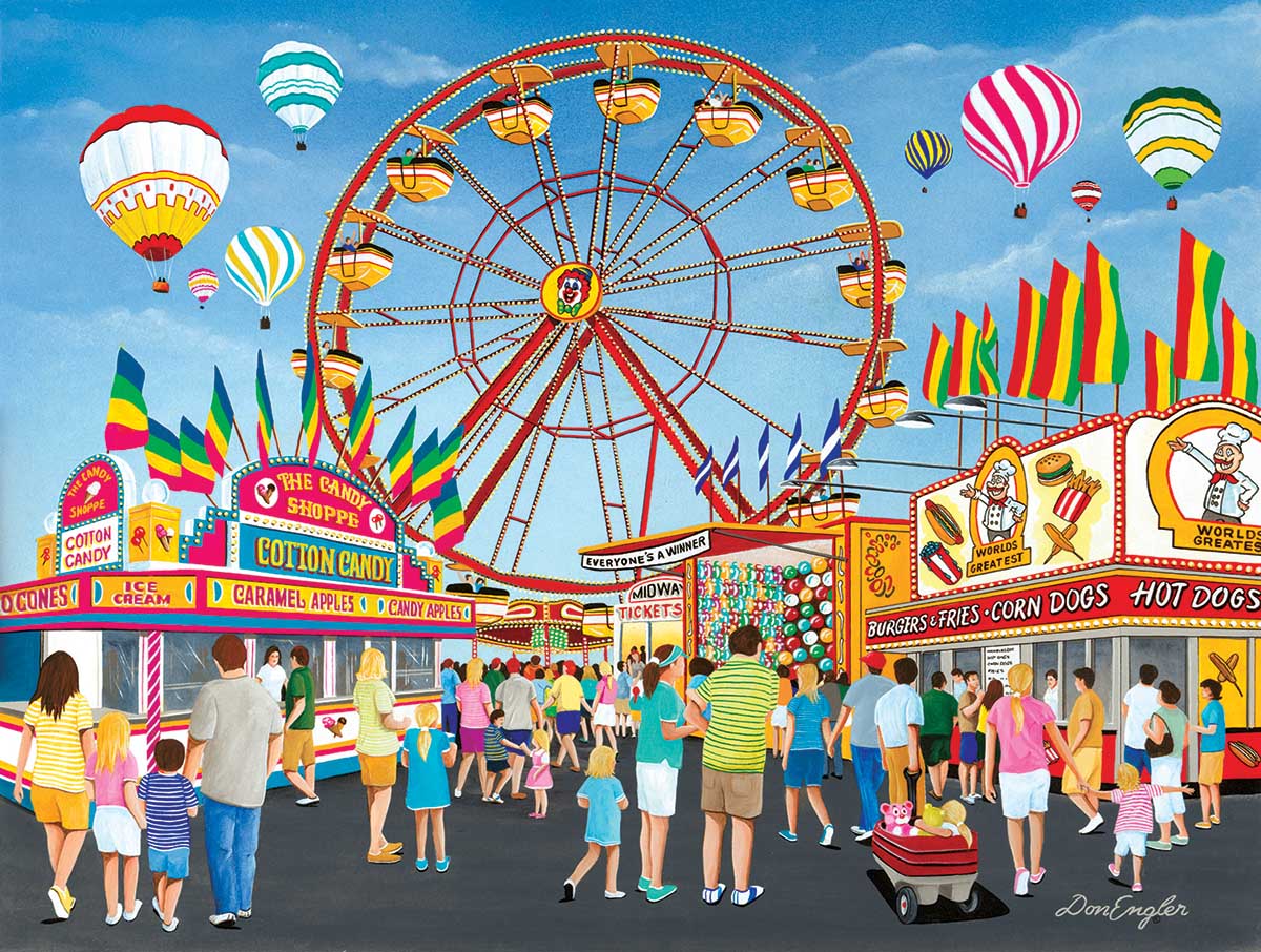 Fun Fair Food Carnival & Circus Large Piece By Buffalo Games