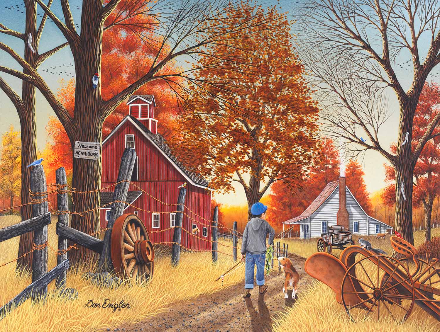 Welcome New Neighbors Countryside Jigsaw Puzzle