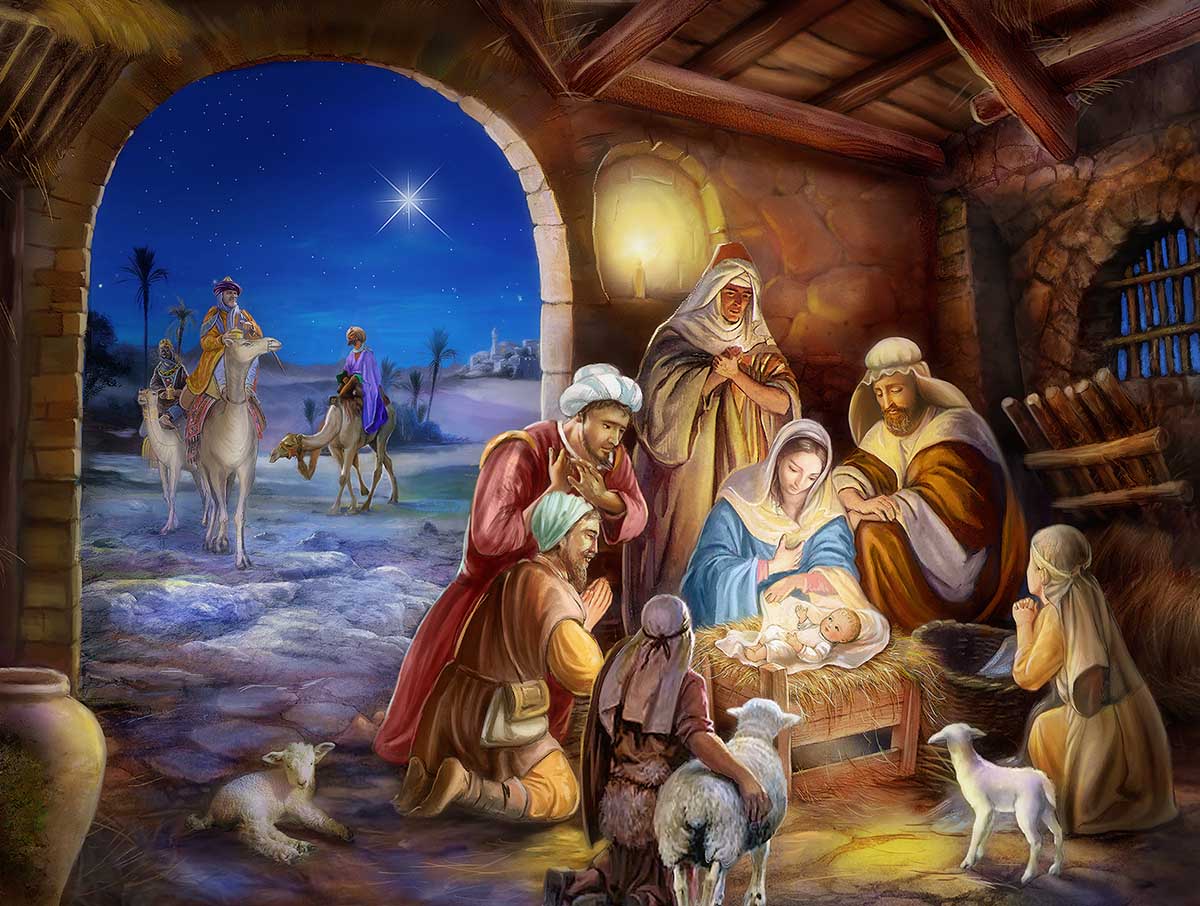 Upon a Holy Night Religious Jigsaw Puzzle