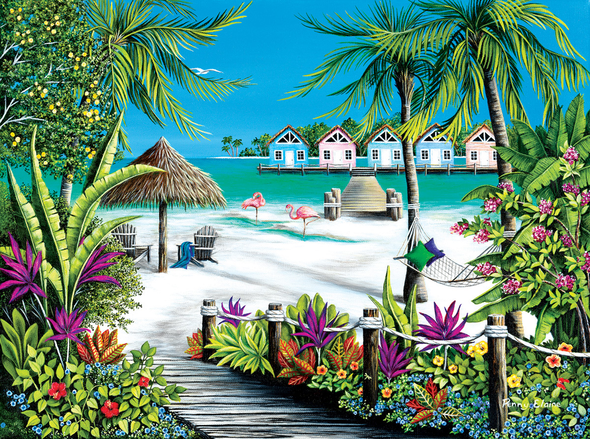Tropical Escape - Scratch and Dent Travel Jigsaw Puzzle