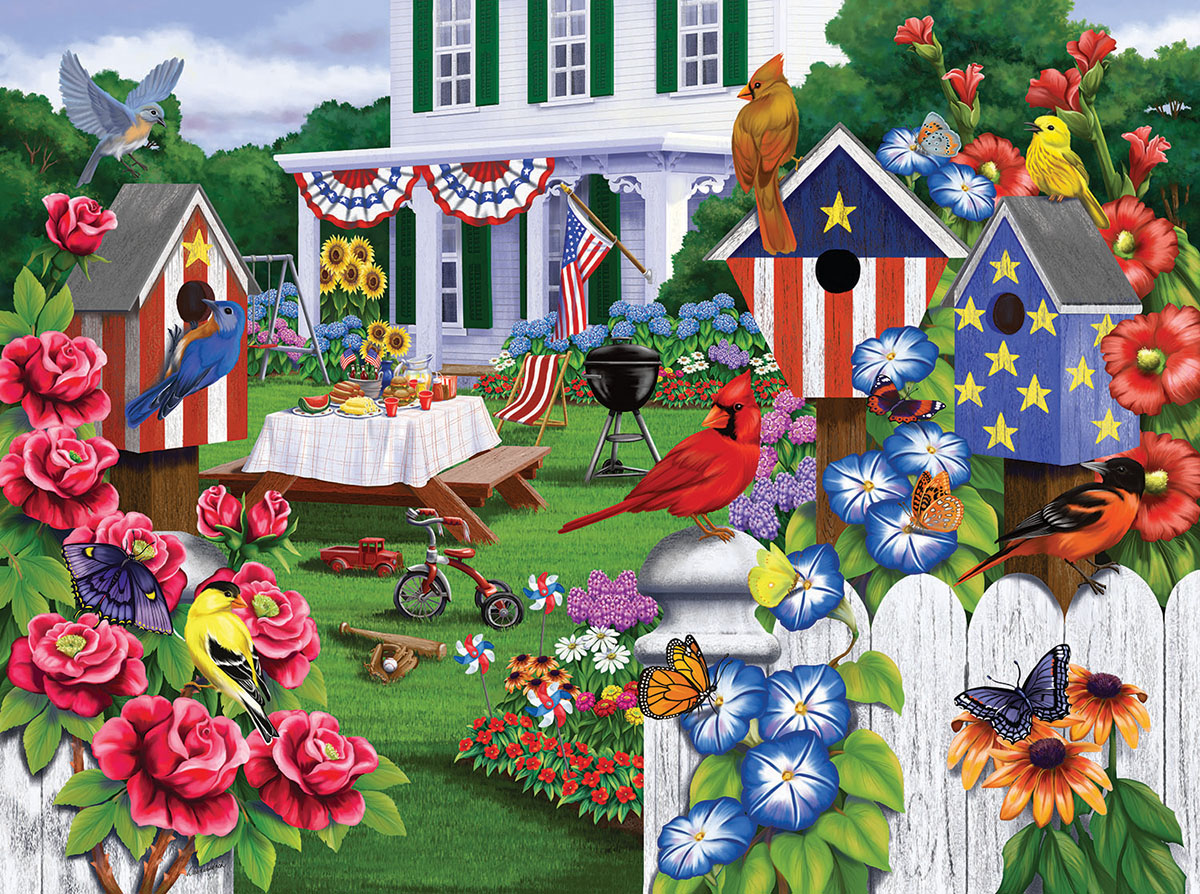 Backyard Party - Scratch and Dent Summer Jigsaw Puzzle