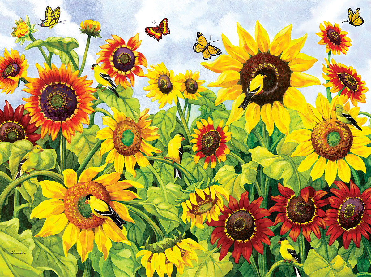 Sunflower Field Flower & Garden Jigsaw Puzzle By Puzzlelife