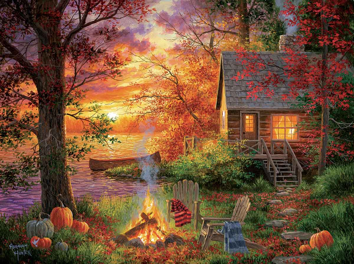 Sunset Serenity - Scratch and Dent Fall Jigsaw Puzzle