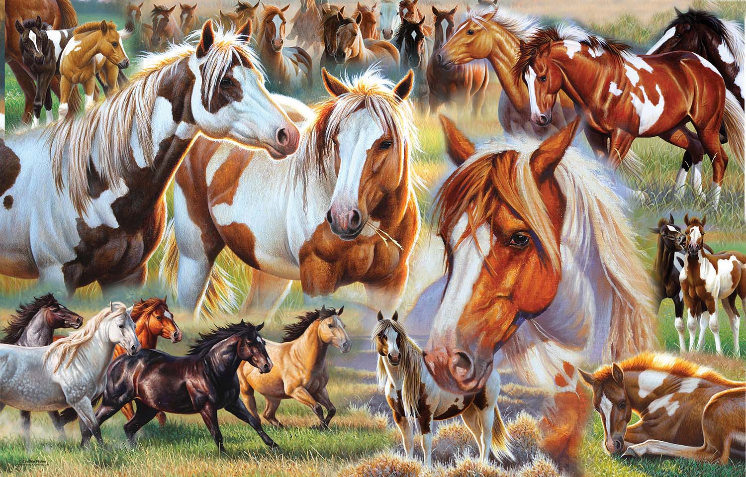 Horse Stampede Horse Jigsaw Puzzle