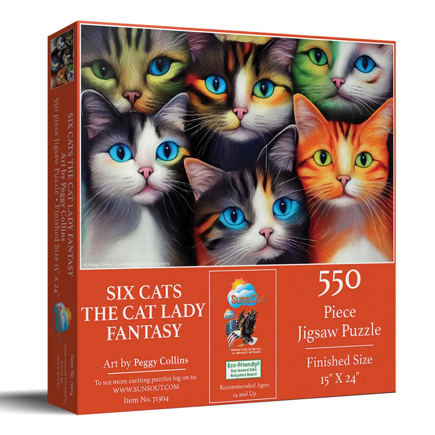 Six Cats the Cat Lady Fantasy Cats