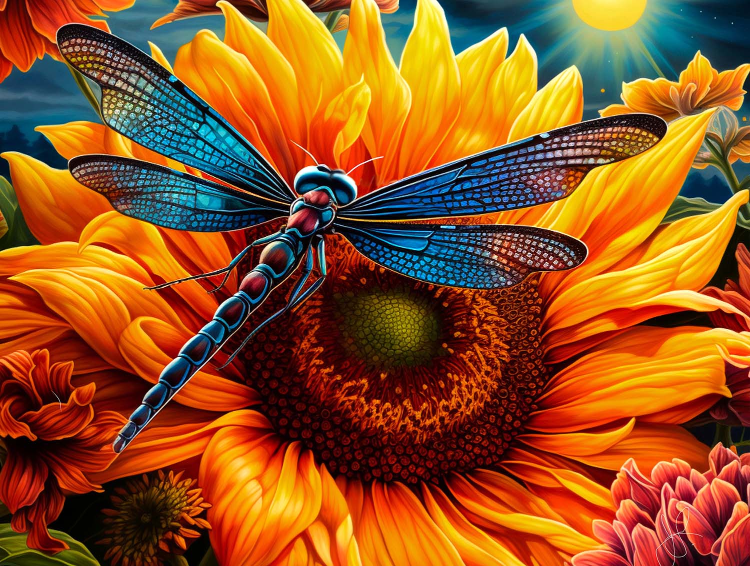 Sunny Day Visit Butterflies and Insects Jigsaw Puzzle