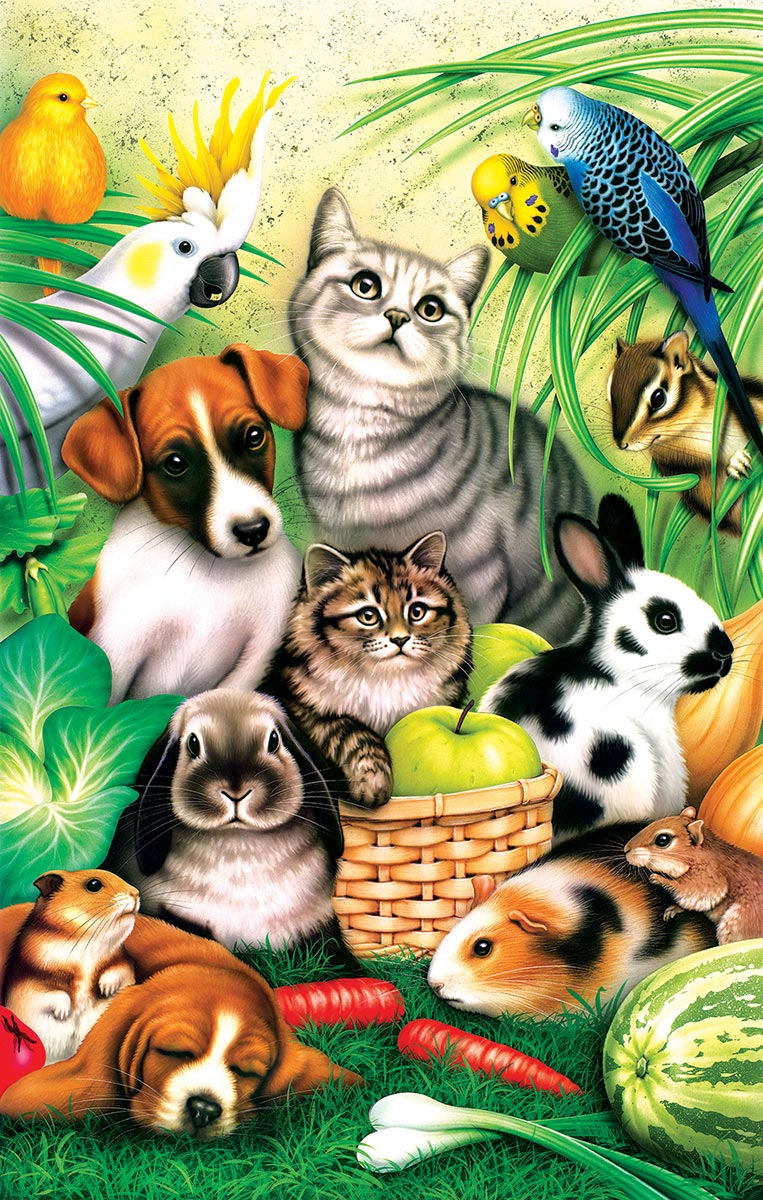 Pet Parade - Scratch and Dent Animals Jigsaw Puzzle
