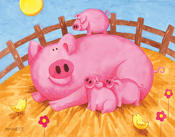 Barnyard Visit Horse Jigsaw Puzzle By SunsOut