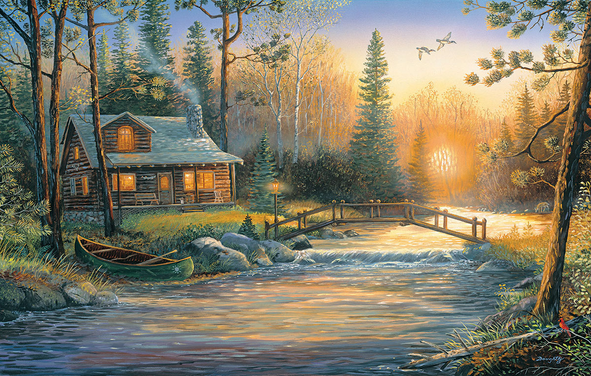 Spring Chapel Lakes & Rivers Jigsaw Puzzle By Springbok