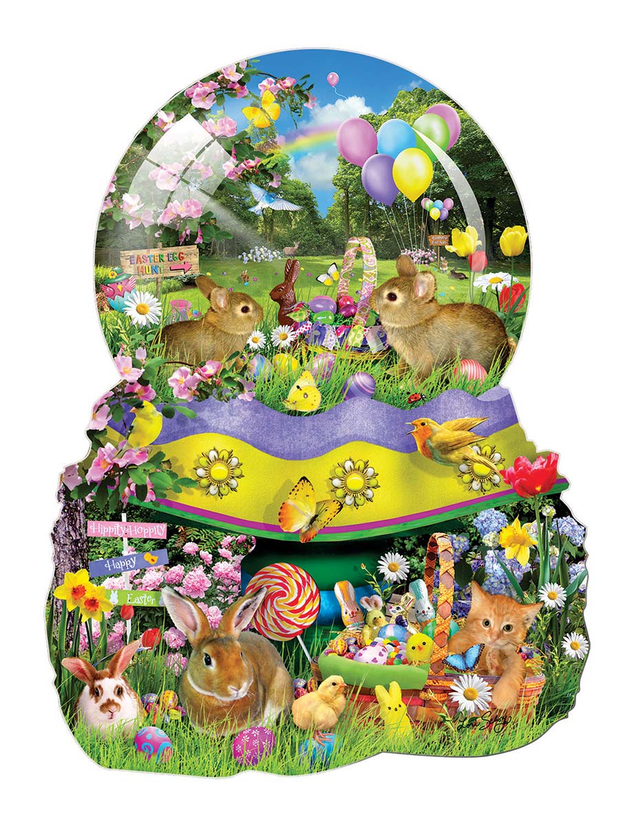 Easter Globe - Scratch and Dent Easter Shaped Puzzle