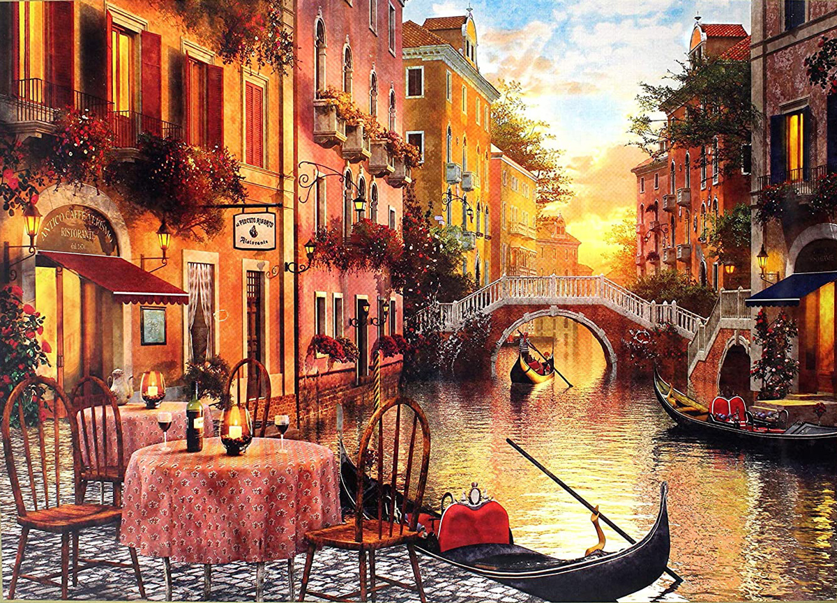 Sunset In Venice Lakes & Rivers Jigsaw Puzzle By Educa