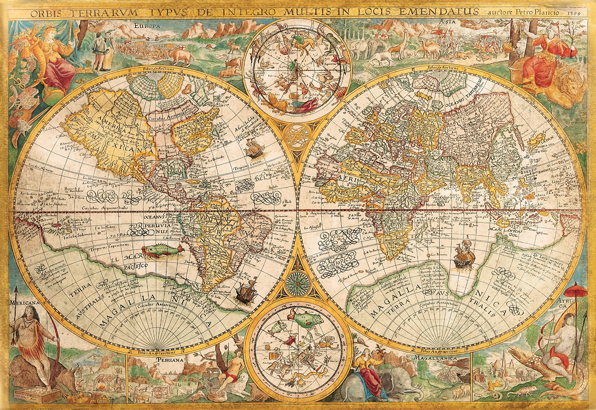 Ancient Map - Scratch and Dent Maps & Geography Jigsaw Puzzle