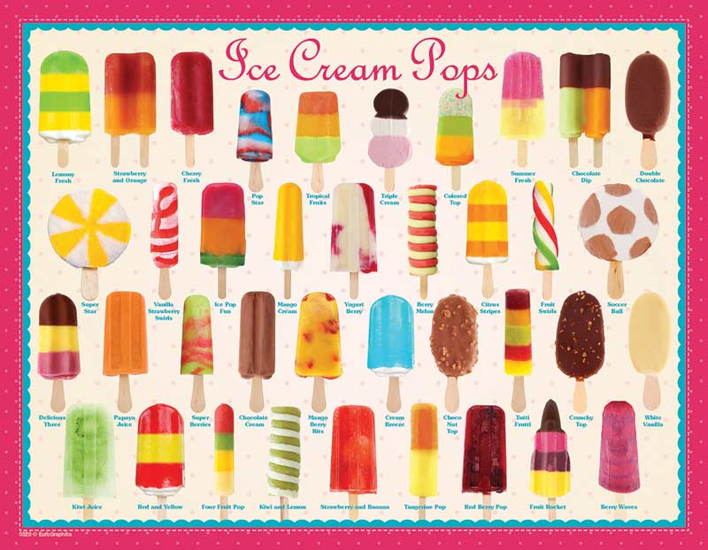 Ice Cream Pops Mini Puzzle, 100 Pieces, Eurographics | Puzzle Warehouse