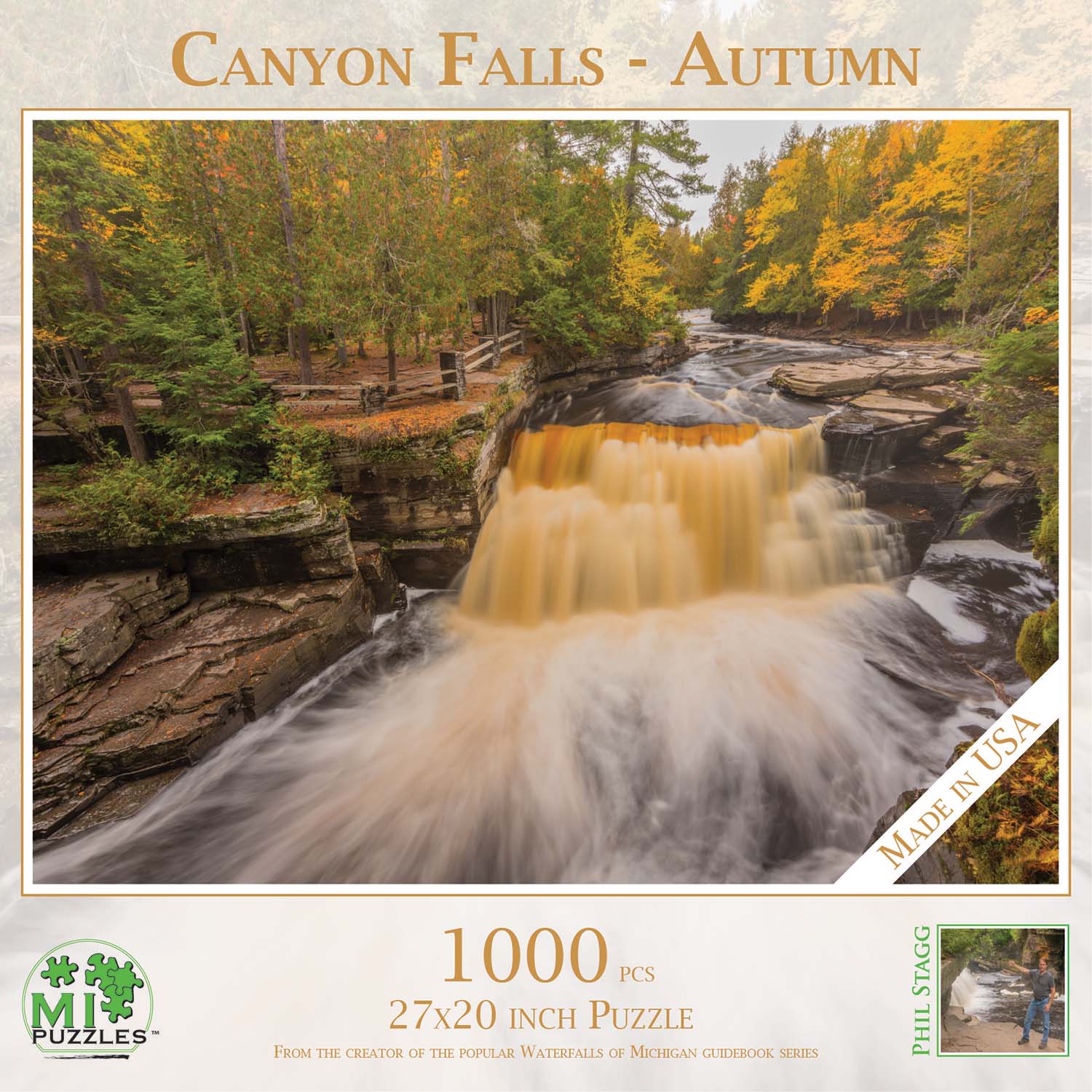 Canyon Falls - Autumn Fall Jigsaw Puzzle