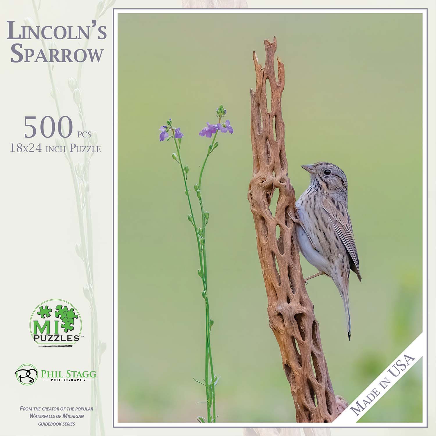 Lincoln's Sparrow Birds Jigsaw Puzzle