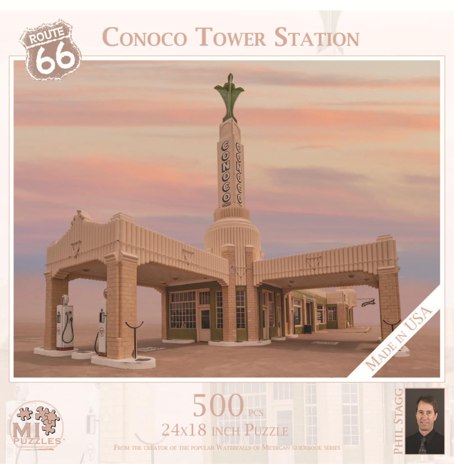 Conoco Tower Station - Route 66  Landmarks & Monuments Jigsaw Puzzle