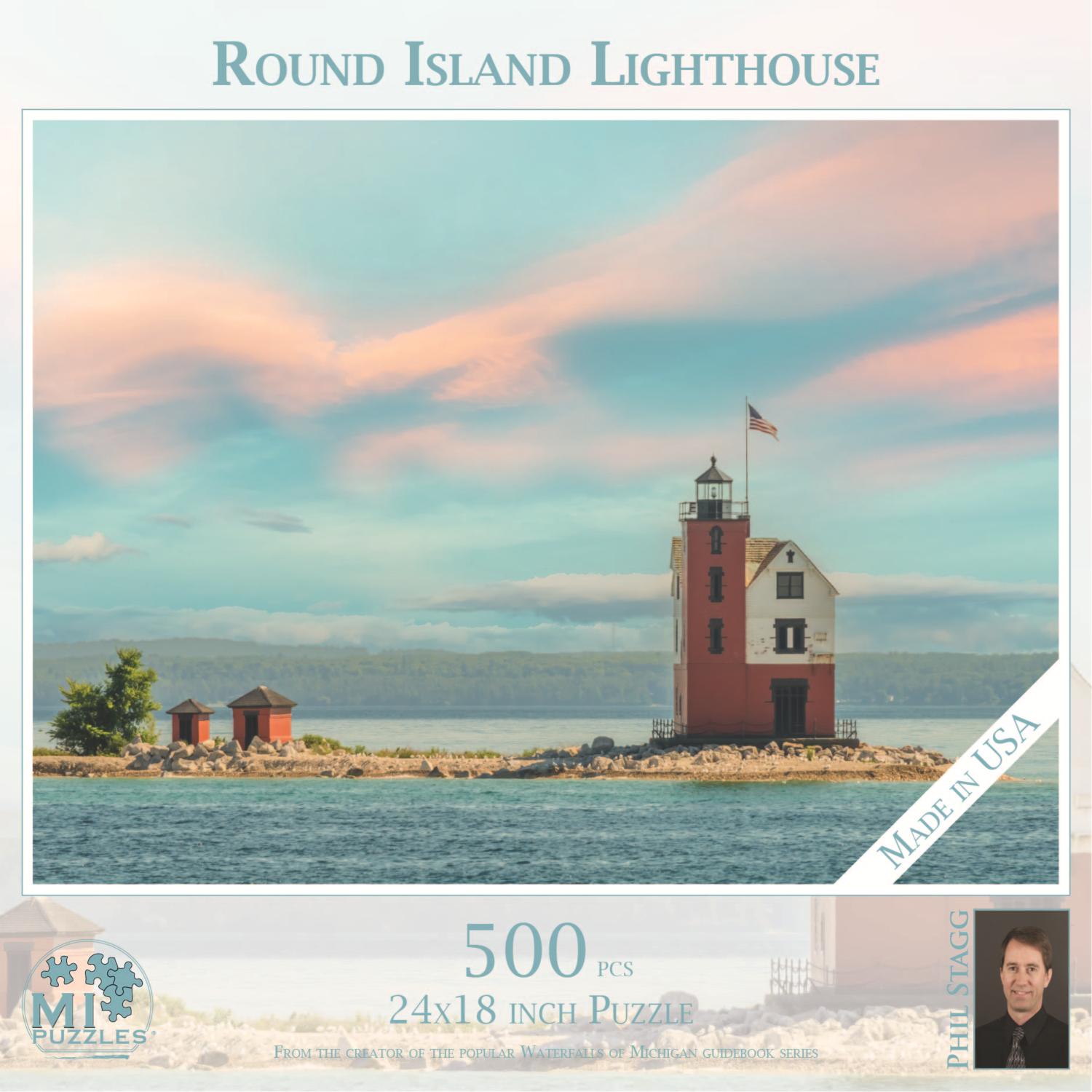 Round Island Lighthouse Photography Jigsaw Puzzle