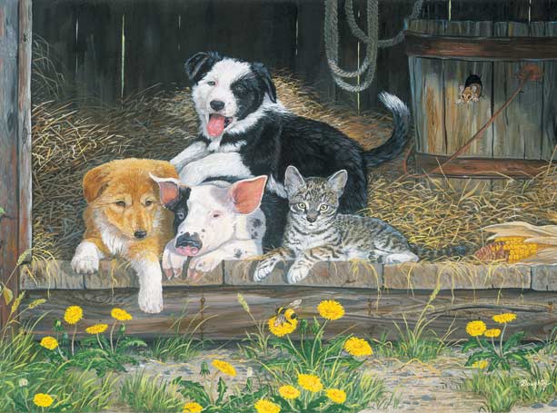 Best of Friends - Scratch and Dent Cats Jigsaw Puzzle
