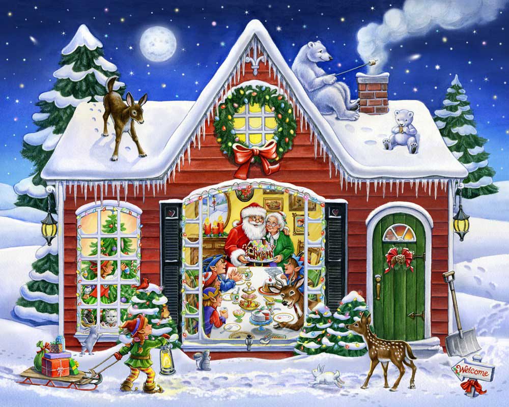 Festive Fireplace Christmas Jigsaw Puzzle By MasterPieces