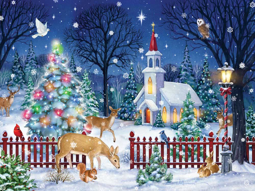 Peaceful Night - Scratch and Dent Christmas Jigsaw Puzzle
