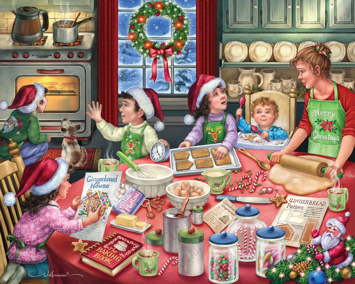 Gingerbread Party - Scratch and Dent Christmas Jigsaw Puzzle