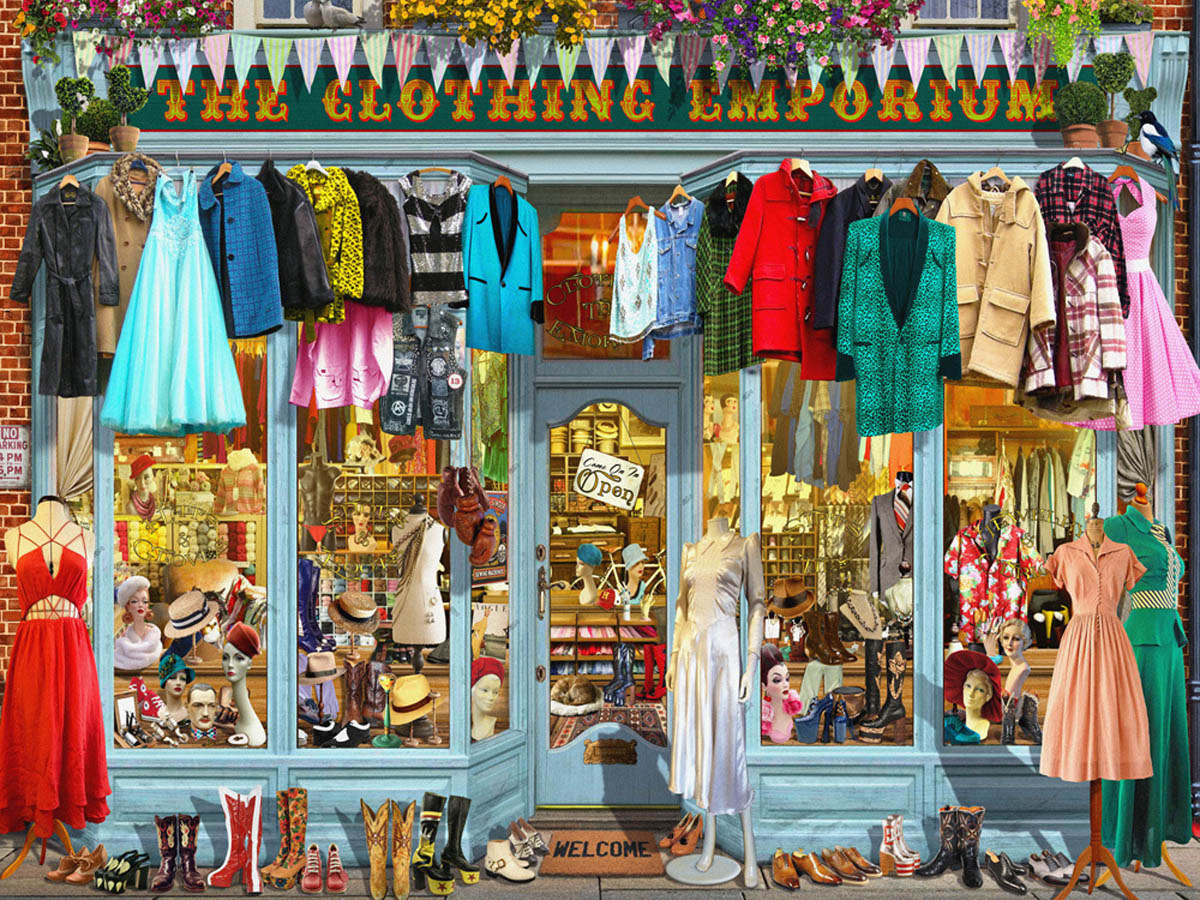 The Clothing Emporium - Scratch and Dent General Store Jigsaw Puzzle
