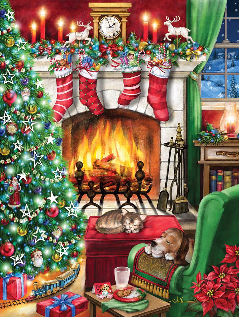 Cozy Christmas - Scratch and Dent Christmas Jigsaw Puzzle