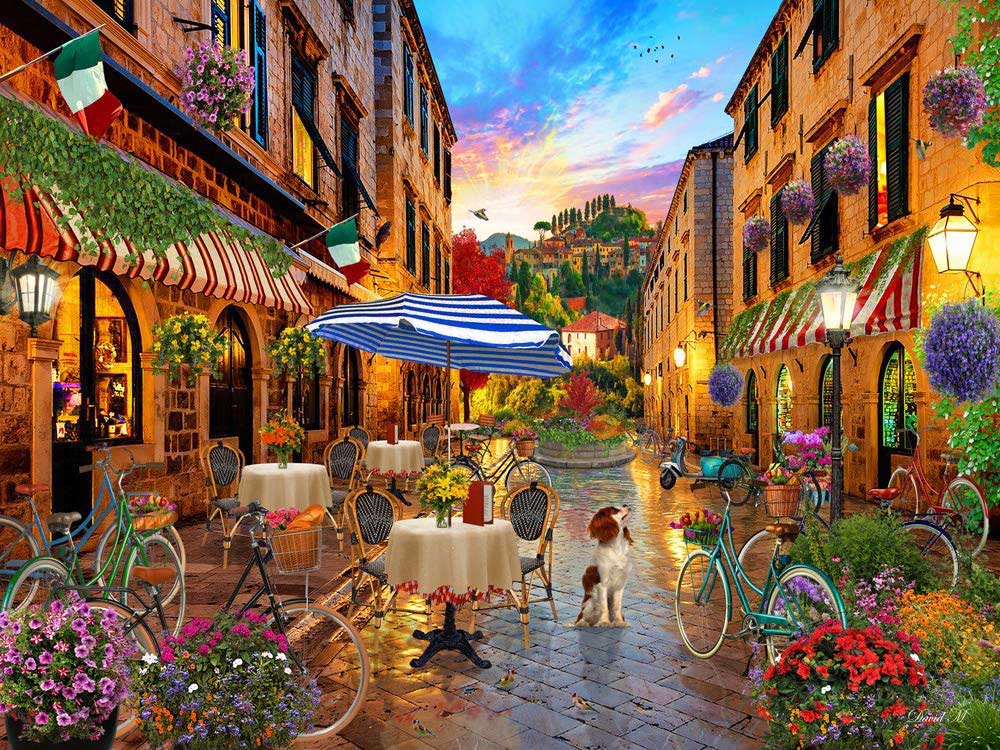 Biking Through Italy - Scratch and Dent Italy Jigsaw Puzzle