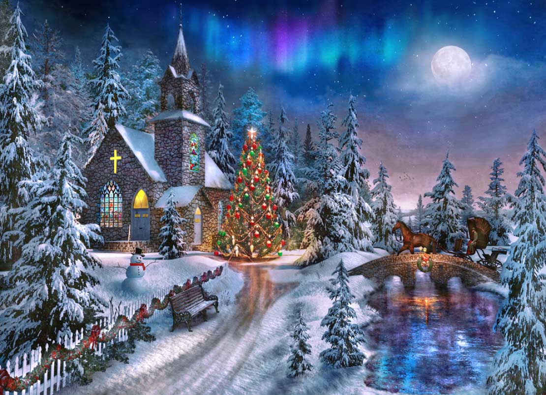 Christmas Night - Scratch and Dent Christmas Jigsaw Puzzle