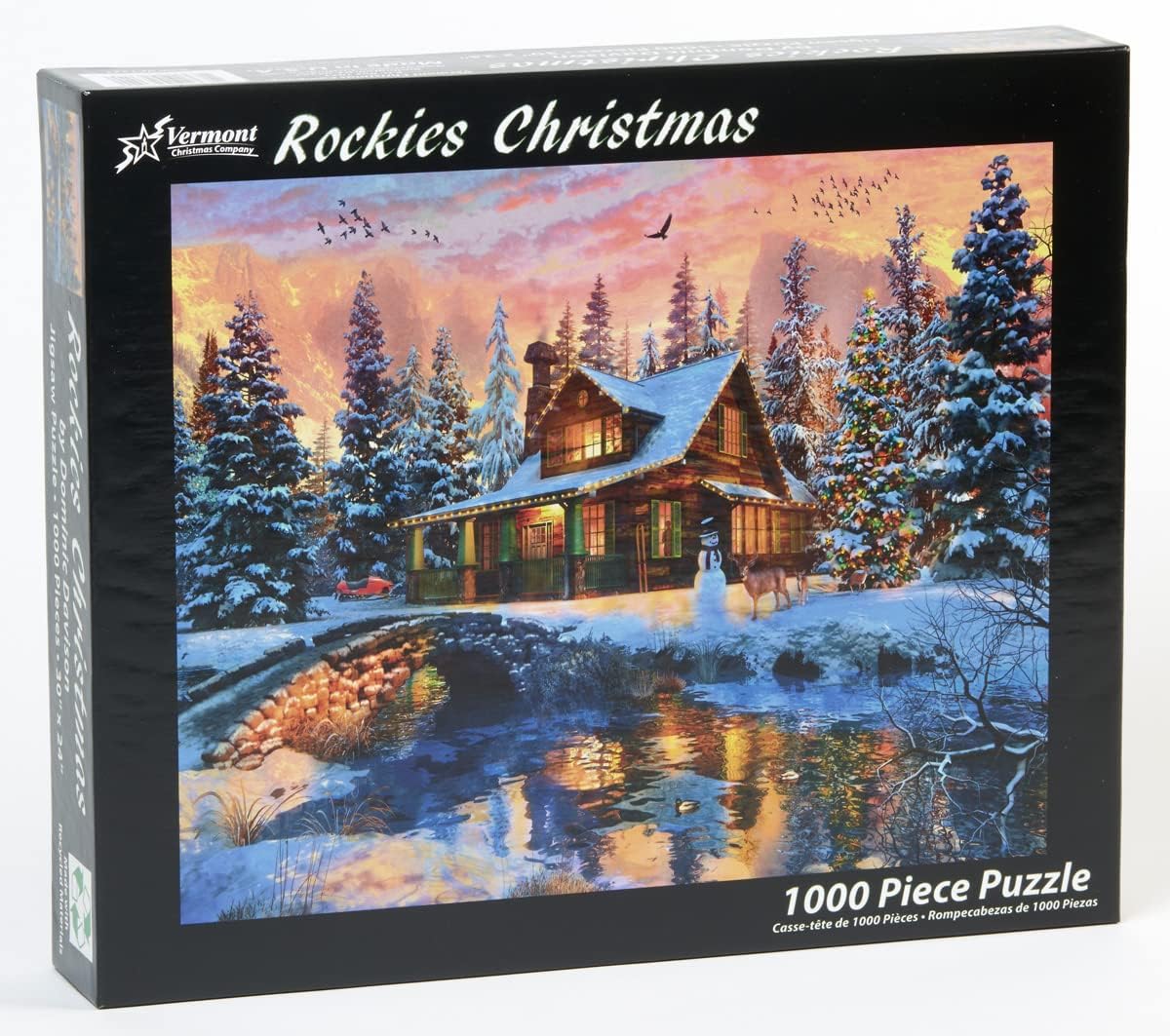 Rockies Christmas Scratch and Dent, 1000 Pieces, Vermont Christmas