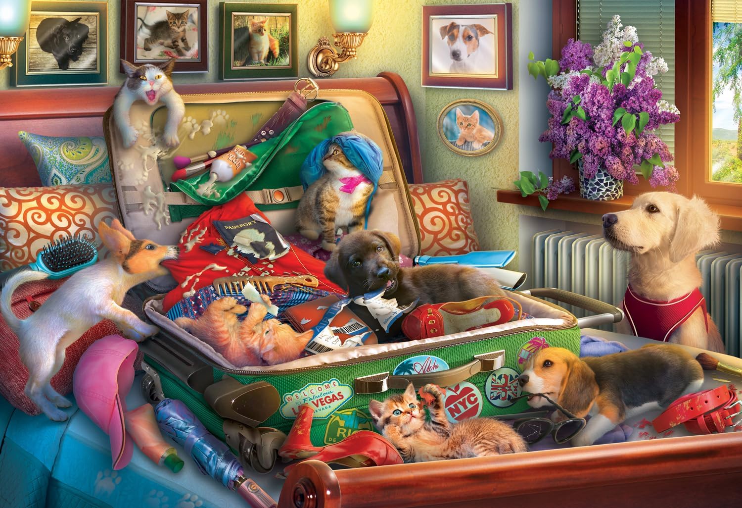 Traveling Pets Travel Jigsaw Puzzle