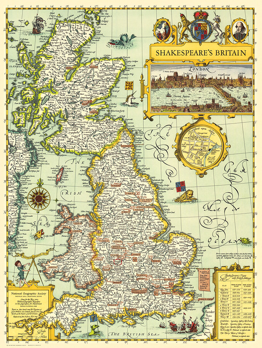 Shakespeare's Britain Maps & Geography Jigsaw Puzzle
