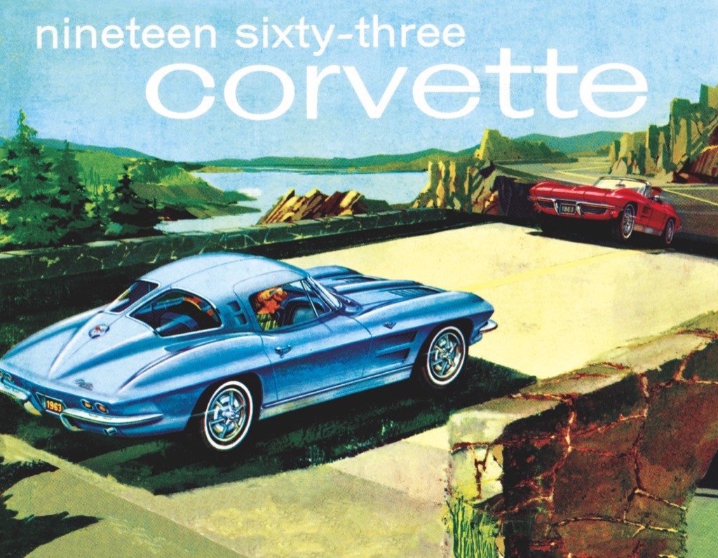 1963 Corvette Mini Puzzle Car Jigsaw Puzzle