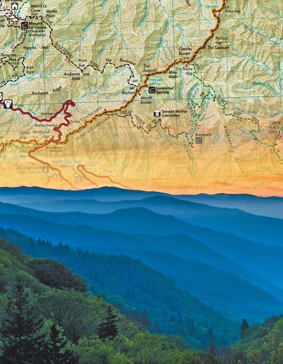 Smoky Mountains Mini Puzzle Maps & Geography Jigsaw Puzzle