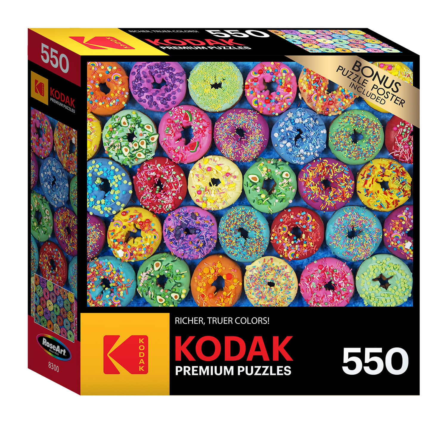 Lots Of Sprinkle Donuts - 550 Piece Jigsaw Puzzle by Kodak