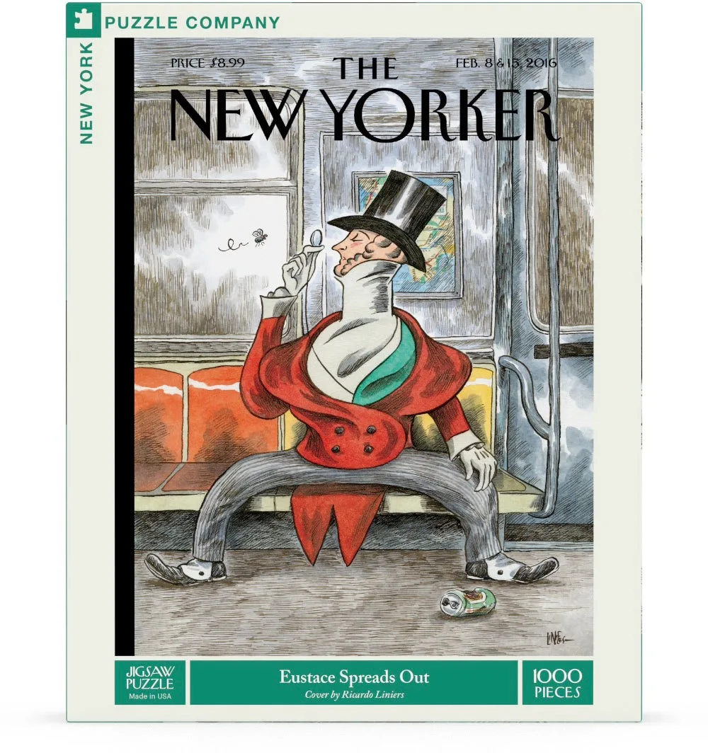 Eustace Spreads Out Magazines and Newspapers