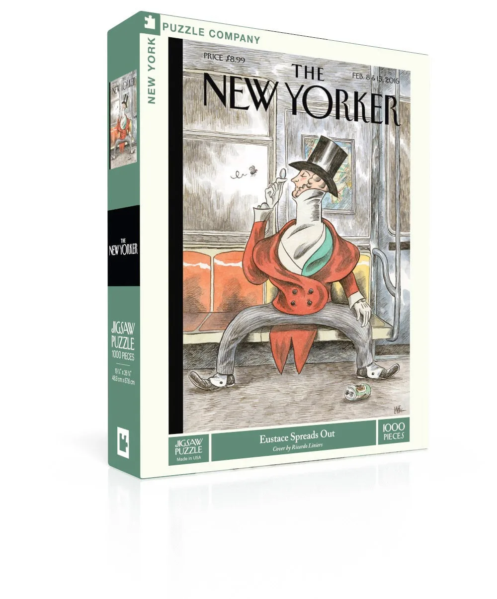 Eustace Spreads Out Magazines and Newspapers