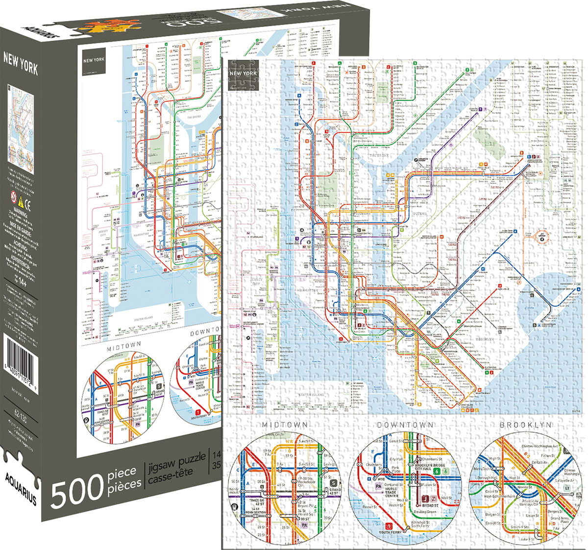 New York Subway - Scratch and Dent Maps & Geography Jigsaw Puzzle