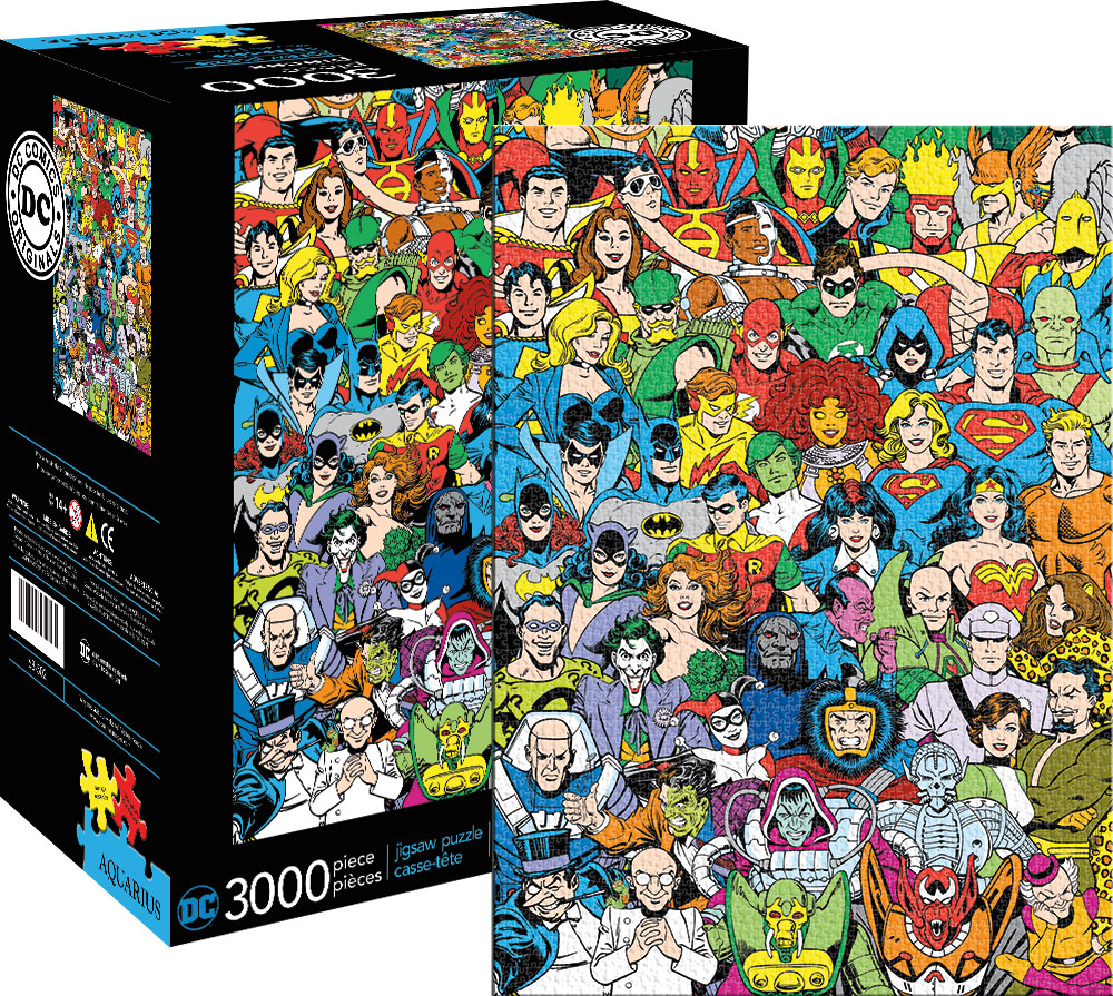 DC Comics Line Up - Scratch and Dent Collage Jigsaw Puzzle