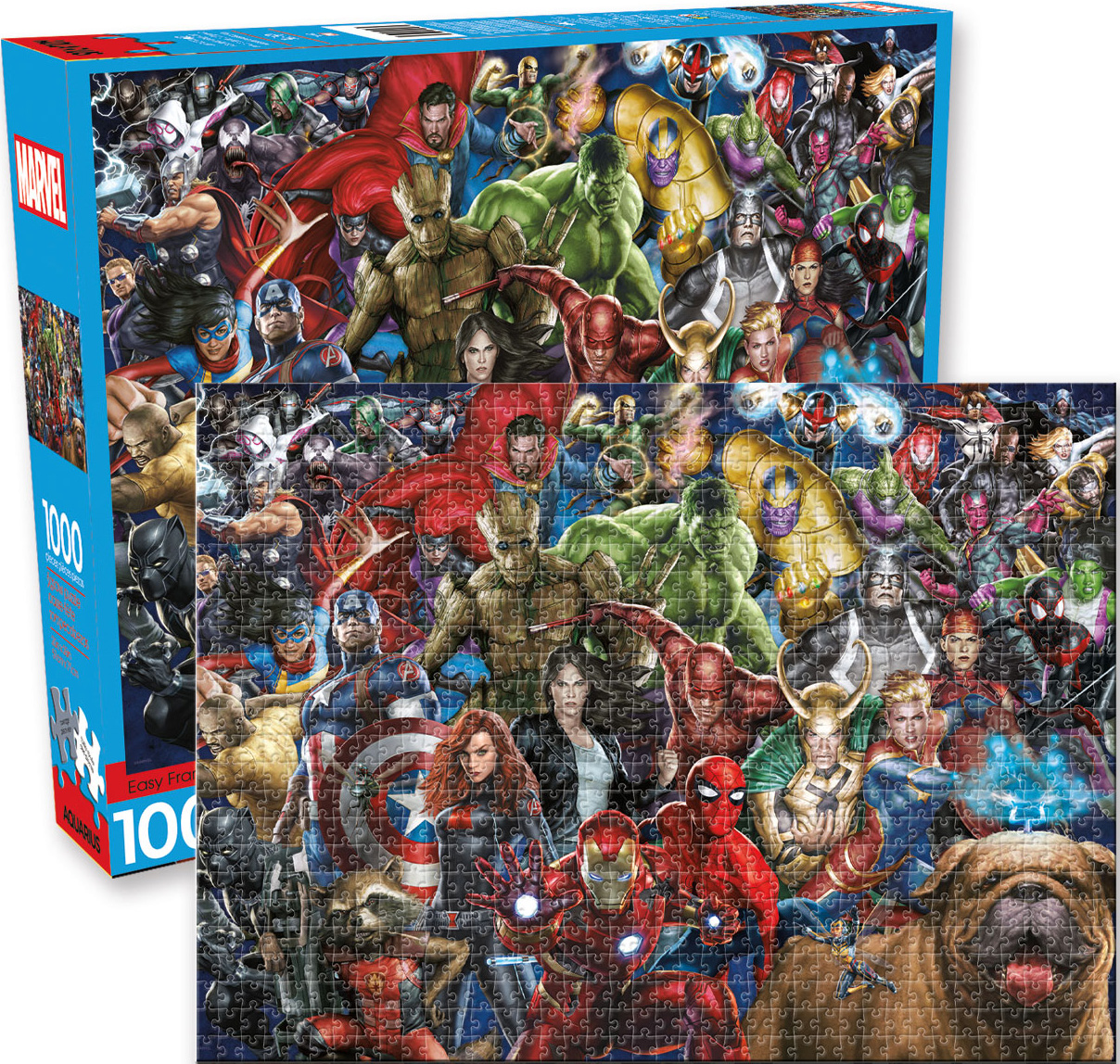 Marvel-Cast Gallery - Scratch and Dent Superheroes Jigsaw Puzzle