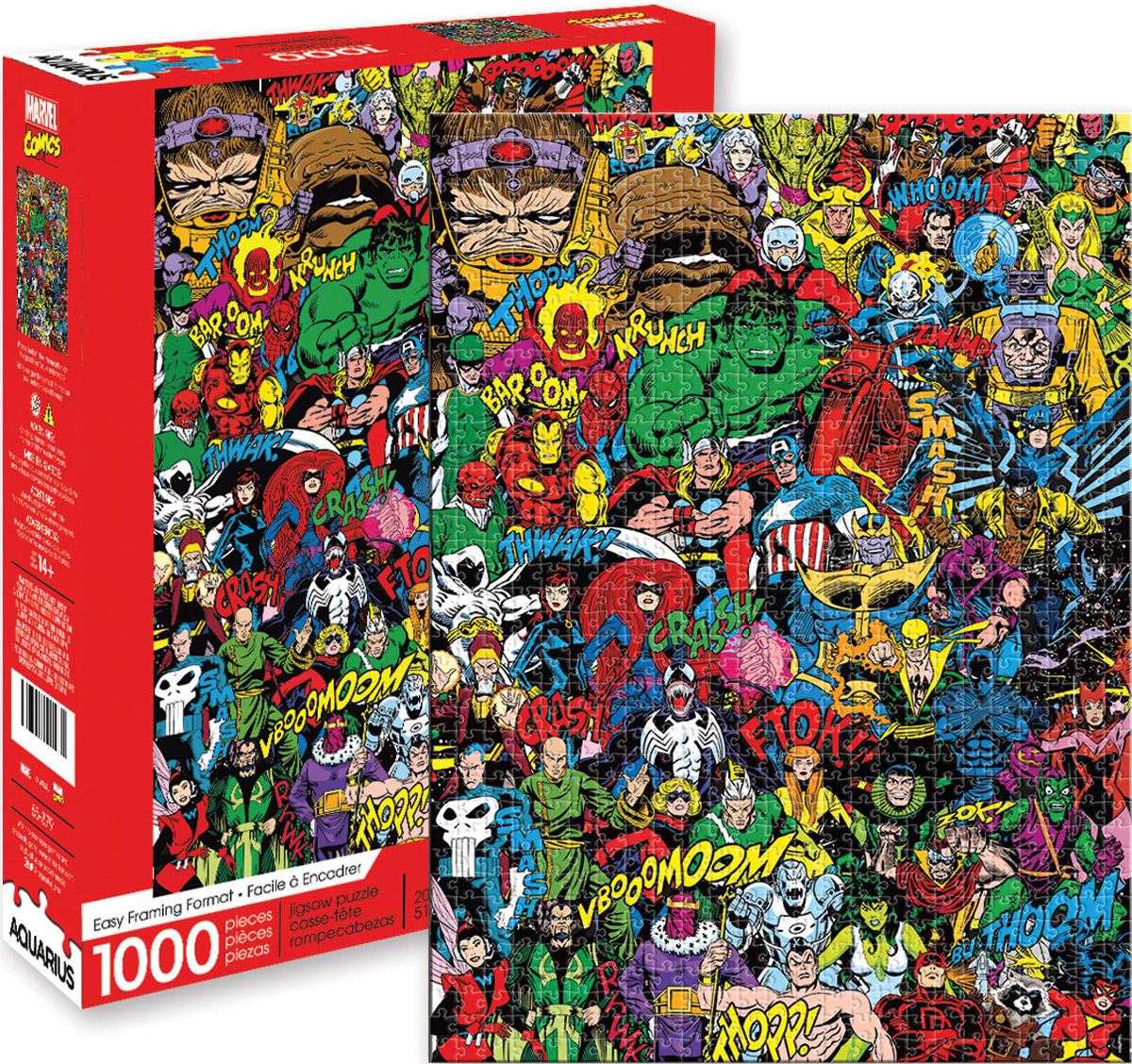 Marvel Retro Cast - Scratch and Dent Superheroes Jigsaw Puzzle