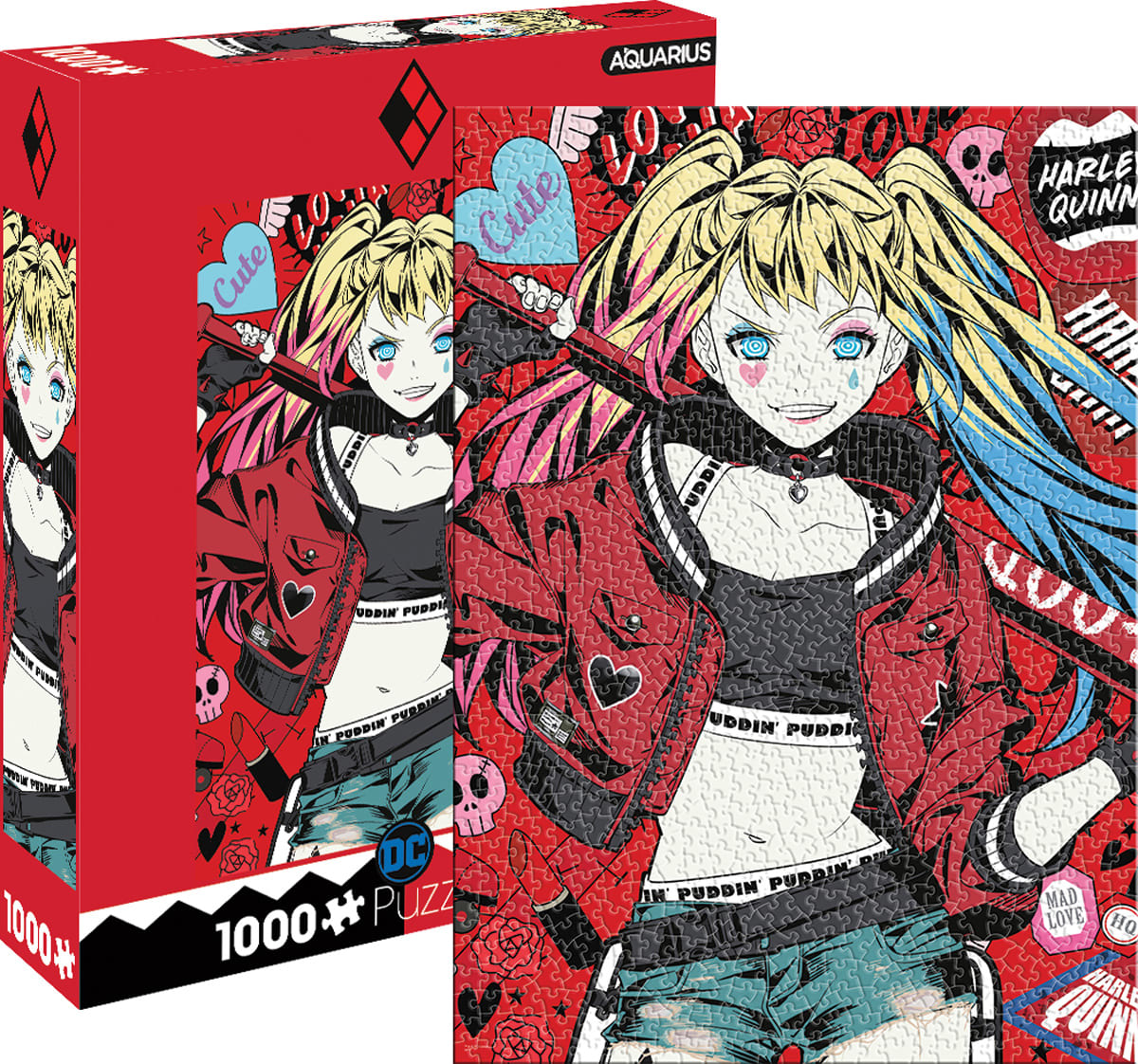 Aquarius DC Harley Quinn ジグソーパズル Aquarius DC Comics Harley Quinn 1000 Piece Jigsaw Puzzle for