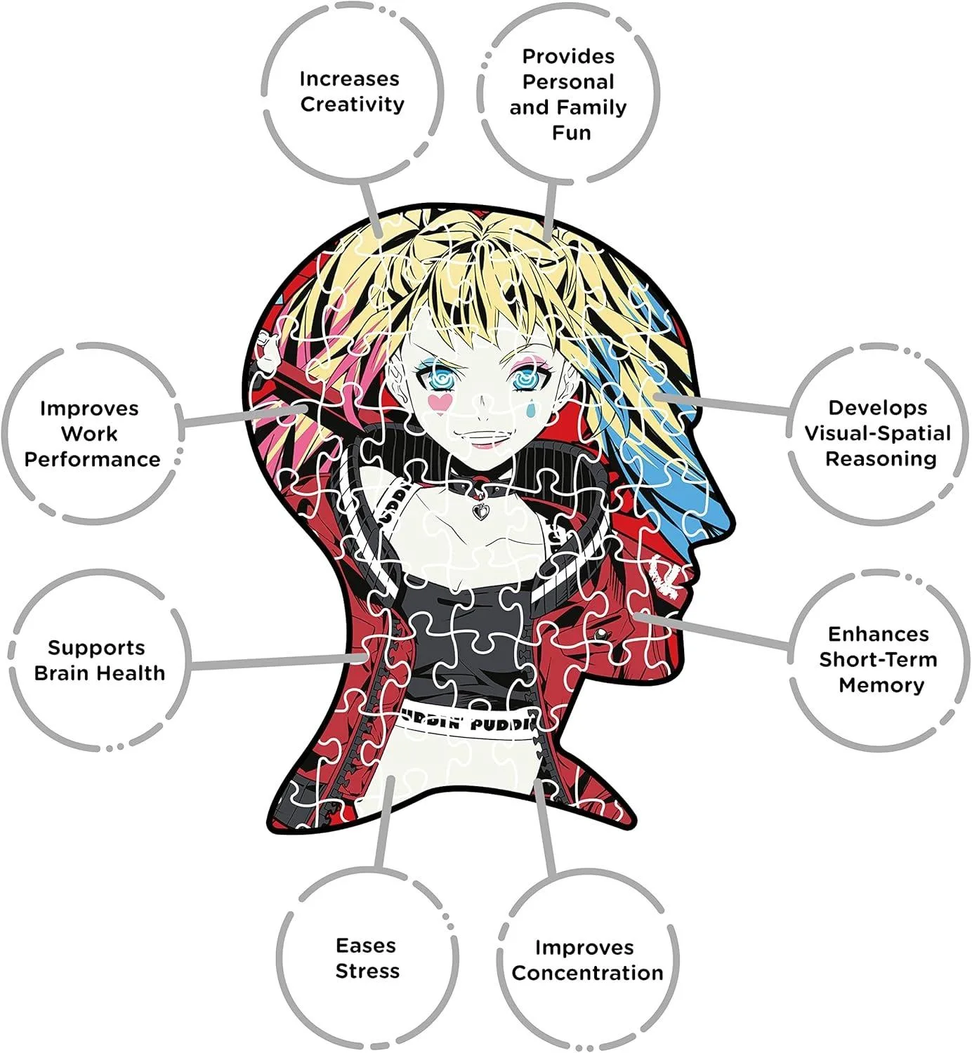 Aquarius DC Harley Quinn ジグソーパズル Harley Quinn DC Comics 1000 Piece Jigsaw Puzzle 20