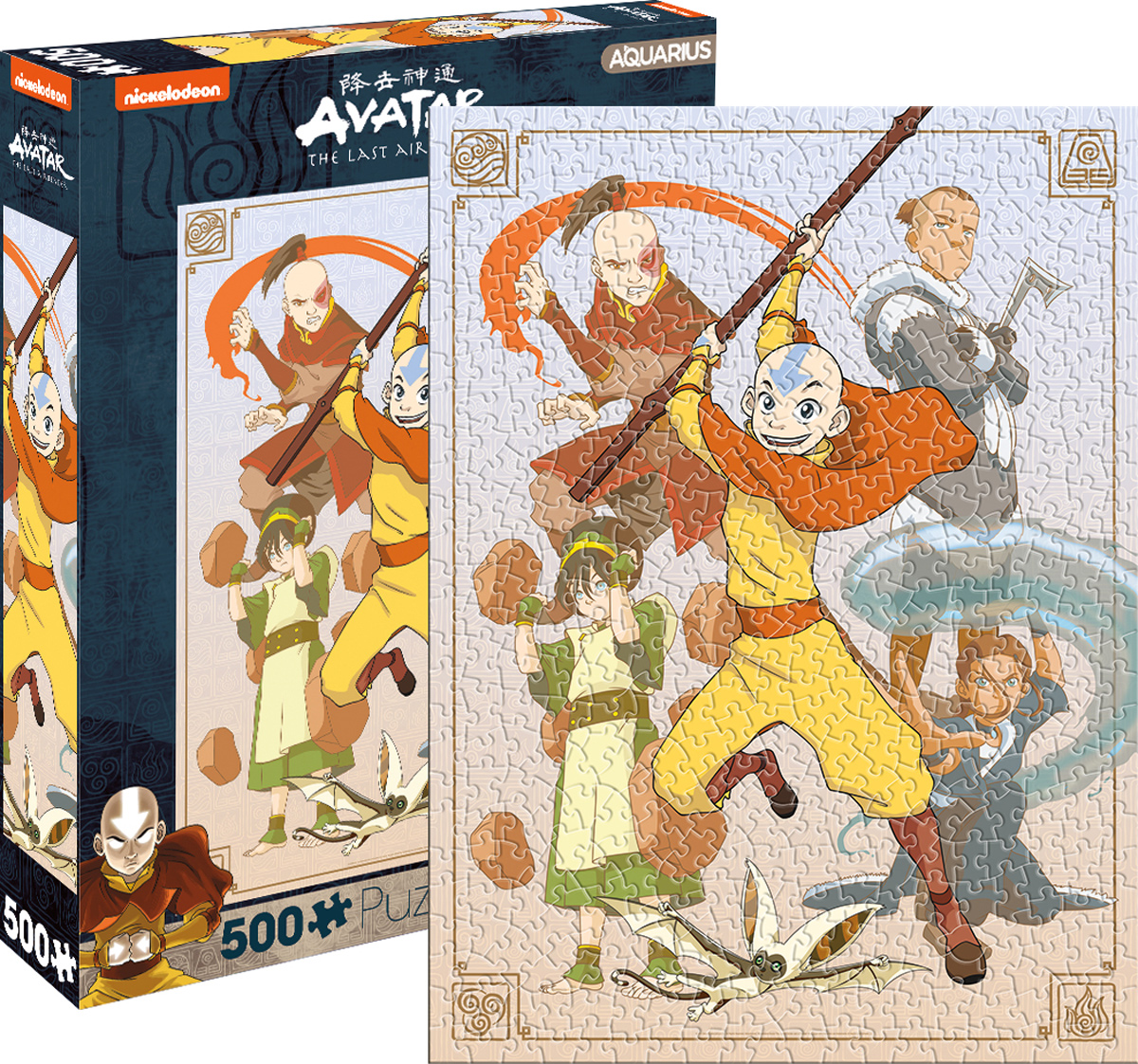 Avatar The Last Airbender Cast, 500 Pieces, Aquarius | Puzzle Warehouse