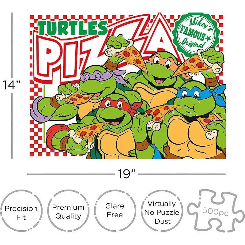 Teenage Mutant Ninja Turtle Pizza - 500 Piece Jigsaw Puzzle