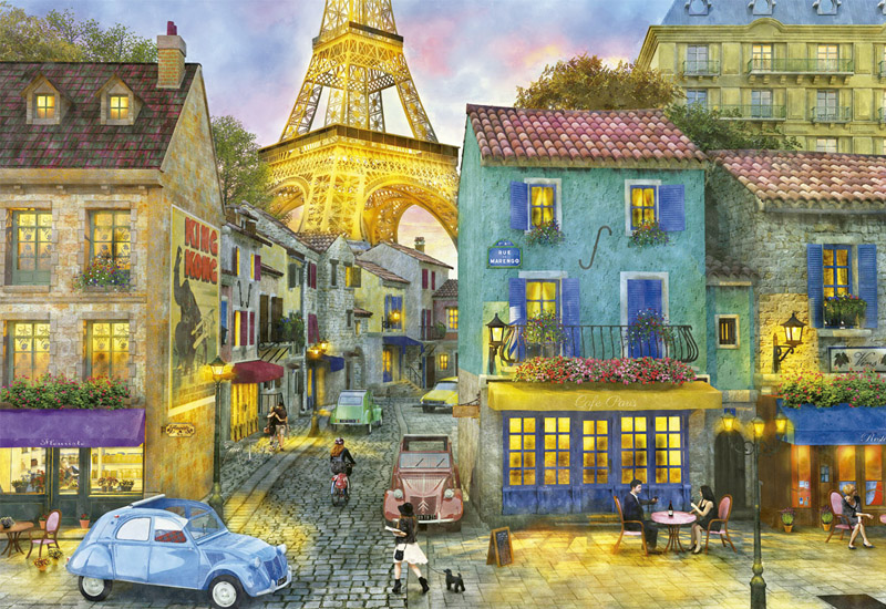Paris Street Life Paris & France Jigsaw Puzzle By Anatolian