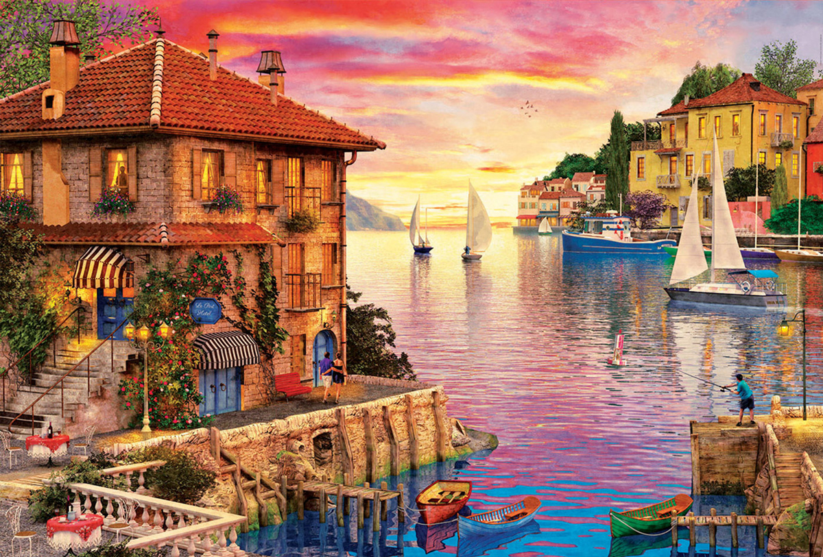 The Harbour Evening Beach & Ocean Impossible Puzzle By Educa