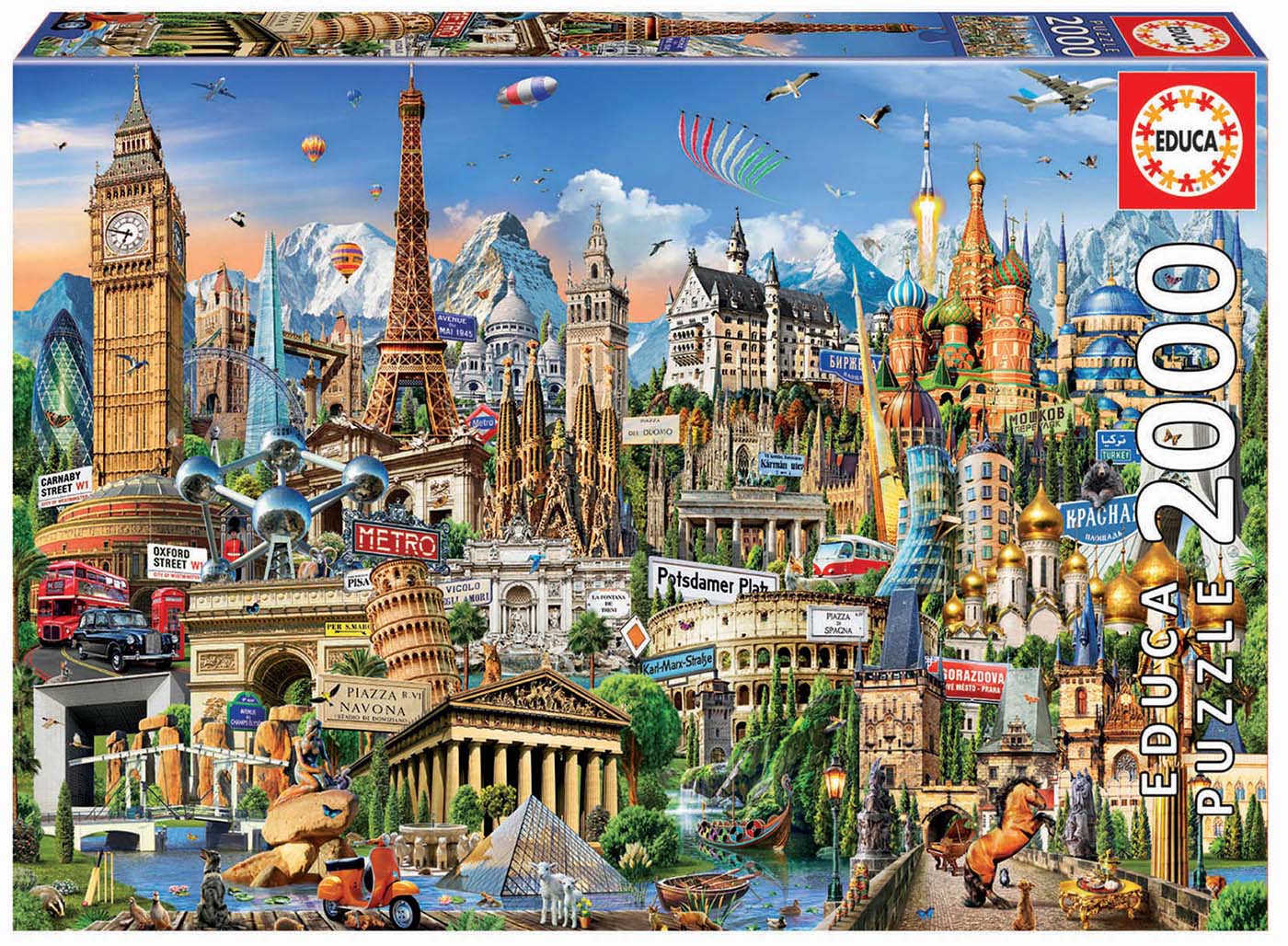 For kodis Puzzles - Famous European shops Landmarks priced for 1