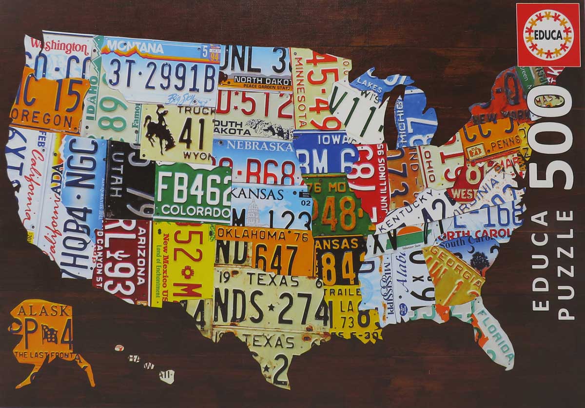USA Map - Scratch and Dent Maps & Geography Jigsaw Puzzle