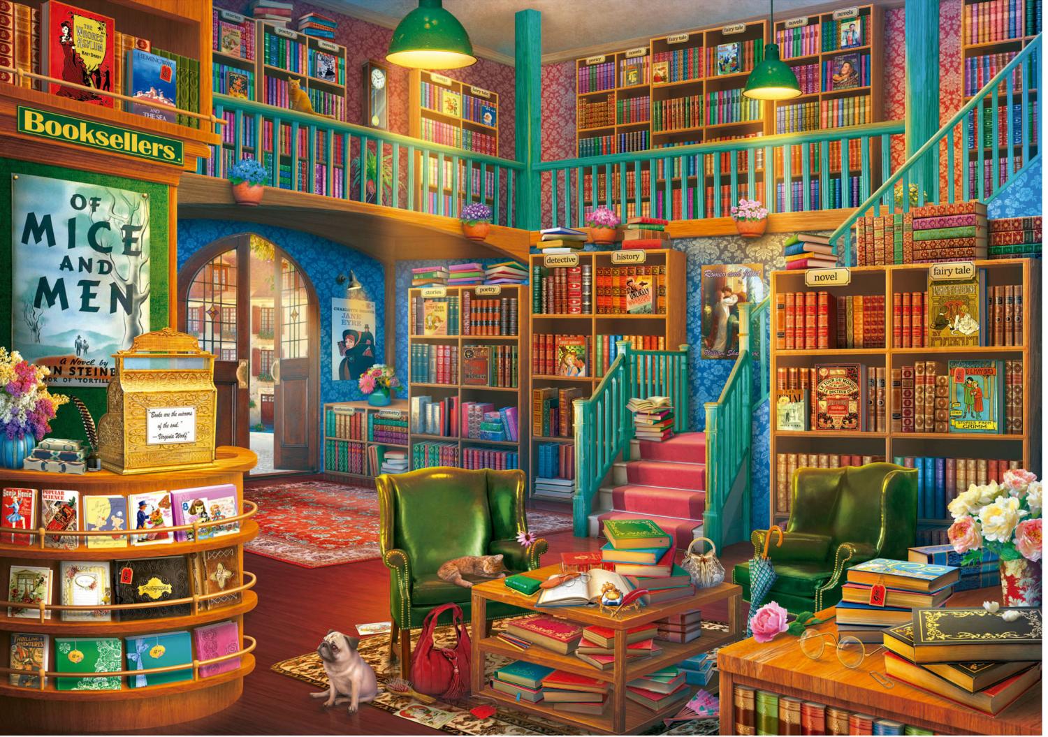 Wonderful Bookshop Books & Reading Jigsaw Puzzle